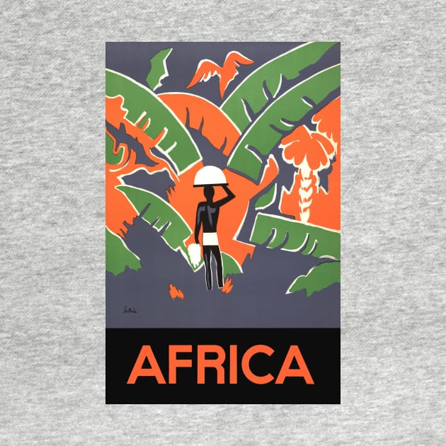 Vintage Travel Poster from Africa by MasterpieceCafe